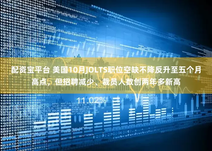 配资宝平台 美国10月JOLTS职位空缺不降反升至五个月高点，但招聘减少、裁员人数创两年多新高